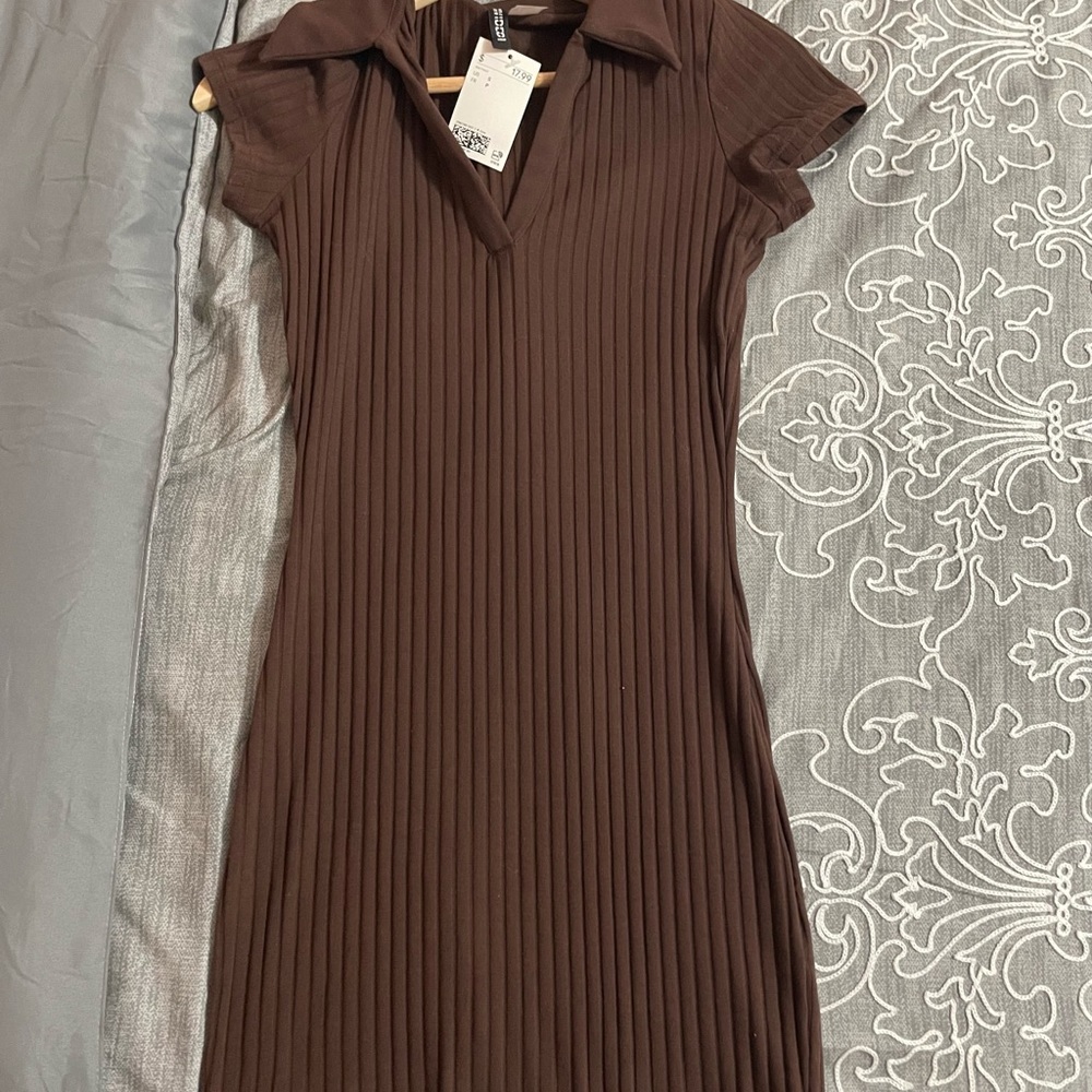 brown mini dress